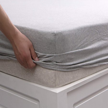 Pure Era Jersey Knit Cotton Fitted Bottom Sheet Only With No Flat