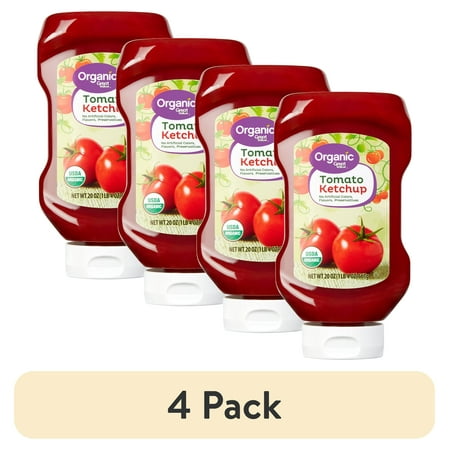 (4 pack) Great Value Organic Tomato Ketchup 20 oz