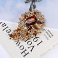 thumbnail image 4 of Hyasfey Vintage Crystal Brooch Anti-oxidation Anti-rust Alloy Lapel Pin Chic Colorful Crafted Pin Gift for Her, 4 of 8