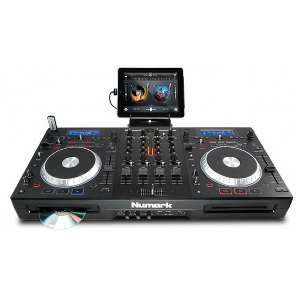 NUMARK MIXDECK QUAD Universal 4 Channel DJ Mixer CD/MP3/USB/iPad/MIDI