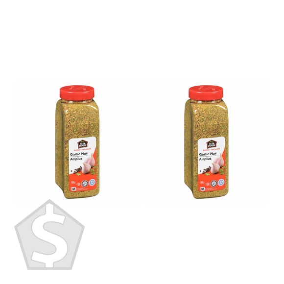 Club House Garlic Plus Seasoning Blend, 580 g Bottles (Pack of 2), 1.16 kg Total