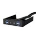 thumbnail image 1 of Bahía de Unidad SilverStone FP32B-E de Aluminio con 4 Puertos USB 3.0 y Audio HD, 1 of 1