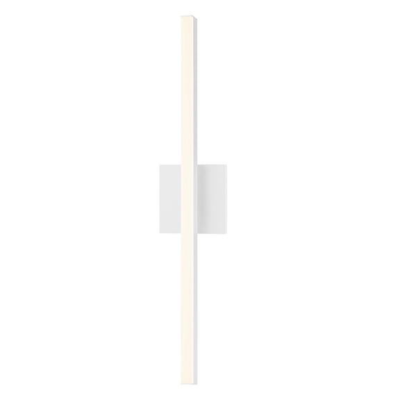 Sonneman Lighting  Stix 24-inch LED Satin White Bath Bar, Frosted Shade