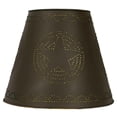 thumbnail image 3 of CTW Home Collection Star Tin Washer Top Lamp Shade - Rustic Brown - 8X15X12, 3 of 3