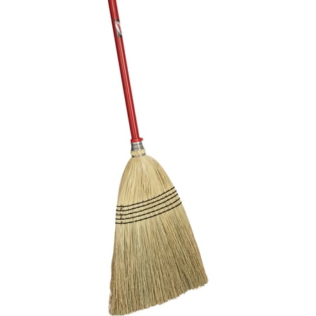 Libman 14in. Janitor Corn Broom, 57in.L Handle, Model# 502