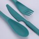 thumbnail image 4 of Vajilla de paja, cuenco de plástico creativo para sopa, plato, taza, juego de vajilla portátil para exteriores con cuchillo, tenedor y cuchara, palillos, 4 of 6