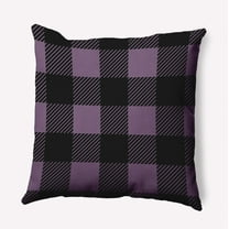 20" x 20" Simply Daisy Buffalo Plaid Polyester Accent Pillow, Larkspur Qty 1