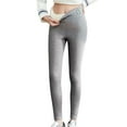 thumbnail image 2 of Wool Base Layer Women Pants Merino Wool Leggings Heavyweight, Midweight, Lite Thermal Underwear Bottom and Socks Light Gray M, 2 of 5