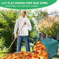 thumbnail image 2 of ASTRAEA 1 Pack 72 Gallon Yard Waste Bags, Reusable Lawn and Leaf Garden Bags with Reinforced Carry Handles for Patio Yard Trash Can, Green, 2 of 8