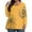 Yellow, variant on Hkibbfh Plus Size Tshirts for Women 4x-5x 3x Women Tunic V Neck Long Sleeves Tee Dressy Casual Blouses Loose Fit Fall Outfits Royal Blue 3XL