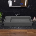 thumbnail image 4 of Pemberly Row 39" Grey Matte Above Mount Fireclay Bathroom Trough Sink, 4 of 5