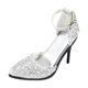 thumbnail image 2 of Sandalias de Tacón Alto CUTICAT para Niños Accesorio Fotográfico Regalo para Muñeca Modelo de Tacones Altos Plata, 2 of 8