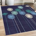 thumbnail image 1 of Dandelion Decorative Rug, Abstract Wildflower Silhouettes Botanical Inspirations Meadow in Summer Season, Quality Carpet for Bedroom Dorm and Living Room, 6 Sizes, Dark Purple, by Ambesonne, 1 of 4
