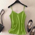thumbnail image 2 of Cowsor Women V Neck Sleeveless Cami Tank Tops Spaghetti Strap Pullover Camisoles Lightweight Soft Stretchy Solid Color Basic Casual Layering Everyday Wear Tops for Women, 2 of 5