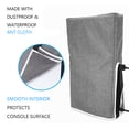 thumbnail image 3 of Funda antipolvo integrada vertical PS5 Slim funda protectora impermeable y antiarañazos almacenamiento adecuada para la nueva consola juegos PS5 Slim 2023 Sony [PS5 Slim-Estilo vertical-Gris], 3 of 6