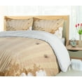 thumbnail image 5 of Ambesonne Ferris Wheel Duvet Cover Sets, Vintage Flora Fun Ride, 2-King, Umber Tan, 5 of 7