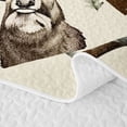thumbnail image 5 of Castle Fairy Hunting Wood Letter L Quilt Full for Boys,Wildlife Pattern Full Bedspread Sets, 5 of 7