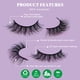 thumbnail image 4 of Pestañas Postizas Aspecto Natural 10 Pares de Pestañas Adhesivas Reutilizables,A04, 4 of 4