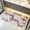 thumbnail image 1 of YiJuHui Super Absorbent Bath Mat, Russian Style Diatom Mud Floor Rug, Quick Drying Non-Slip Bathroom Rug, Water Absorbing Shower Mat for Bathroom Floor Safety, Anti-Mold Bath Mat for Wet Areas, 1 of 6
