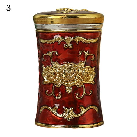 

XDian Toothpick Box European Style Large Capacity Plastic Luxury Toothpick Organizer Box Desktop Decor for Home