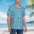 thumbnail image 3 of Fuzoiu Beautiful Floral Print Hawaiian Shirt for Men, Summer Beach Casual Short Sleeve Button Down Shirts, Men’s Beach Summer Shirts with Pocket,XX-Large, 3 of 7