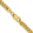 thumbnail image 3 of Auriga Fine Jewelry 10K Yellow Gold 4.25 mm Solid Miami Cuban Chain Necklace for Men 22", 3 of 7