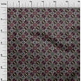 thumbnail image 3 of oneOone Velvet Black Fabric Asian Suzani Sewing Craft Projects Fabric Prints By Yard 58 Inch Wide, 3 of 5
