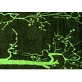 thumbnail image 1 of Ahgly Company Indoor Rectangle Oriental Green Modern Area Rugs, 5' x 8', 1 of 4