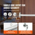 thumbnail image 6 of VEVOR Push Bar Door Locks, Carbon Steel Panic Bars for Exit Doors, with Exterior Lever and 3 Keys, Push Bar Panic Exit Device Door Hardware for Metal Wood Door, for Left and Right Handed Doors, 6 of 9