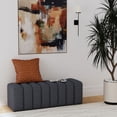 thumbnail image 2 of Summer Fabric Upholstered Tufted Accent Bench Charcoal, 2 of 8