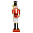 thumbnail image 1 of Gymax 32.5'' Outdoor Christmas Nutcracker w/High Hat & Beautiful Scepter Uniform & Boots Black, 1 of 6