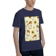 thumbnail image 2 of Bingfone Watercolor Bee Honey Honeycomb Bee Men'S Loose Fit Short-Sleeve Pocket T-Shirt, 2 of 7