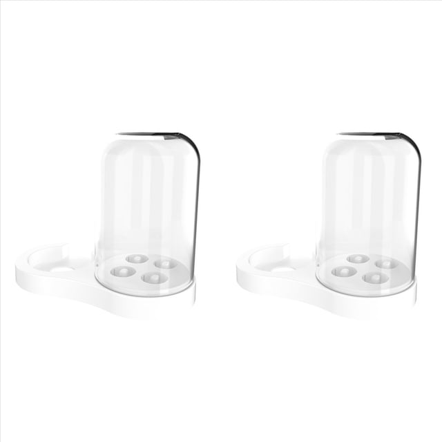 2X Soporte para Cepillos de Dientes Eléctricos OralB IO3, IO4, IO5, IO6, Soporte para Cabezales de Cepillo EB17 con Depósito para Polvo B