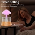 thumbnail image 3 of Cloud Rain Humidifier with 7-color LED Light Water Drop Mushroom Atomizer with Remote Control for Home Use, 3 of 8