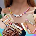 thumbnail image 4 of Cuentas acrílicas de letras mezcladas para fabricación de joyas, abalorios espaciadores de alfabeto plano redondo, blanco y negro, Diy, pulsera y collar hechos a mano, 50 piezas, 4 of 4