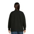 thumbnail image 3 of Terra & Sky Women's Plus Size Quarter Zip Sweatshirt, 3 of 5