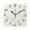 Black, variant on 7.78in Falling Leaves Pattern Square Wall and Table Clock Dual Use Vintage Design in Black or Gold