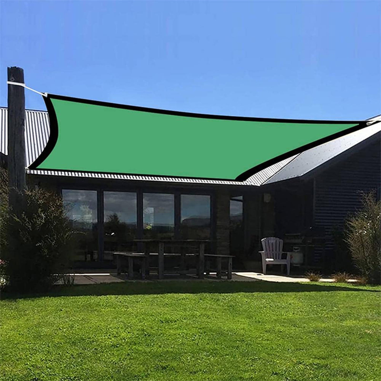 2x4m Beige Sun Shade Sail UV Top Outdoor Garden Patio Canopy Cover Rectangle 