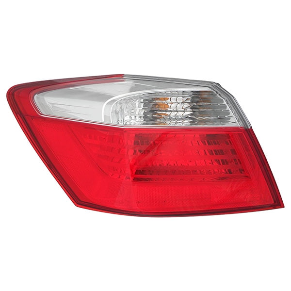 4 PCS Red Smoke Led Brake Tail Lights Rear Lamps For 13-15 Honda Accord Sedan 