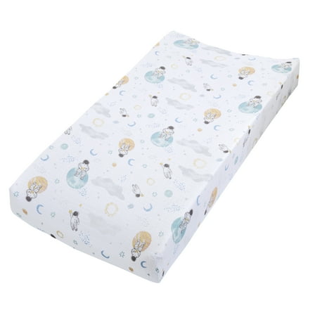 aden + anais Essentials 100% Cotton Muslin Space Explorers Changing Pad Cover, Multicolor