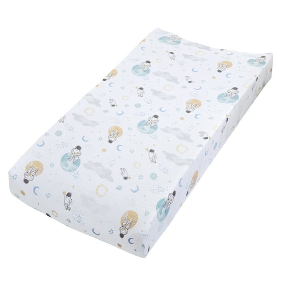 aden + anais Essentials 100% Cotton Muslin Space Explorers Changing Pad Cover, Multicolor