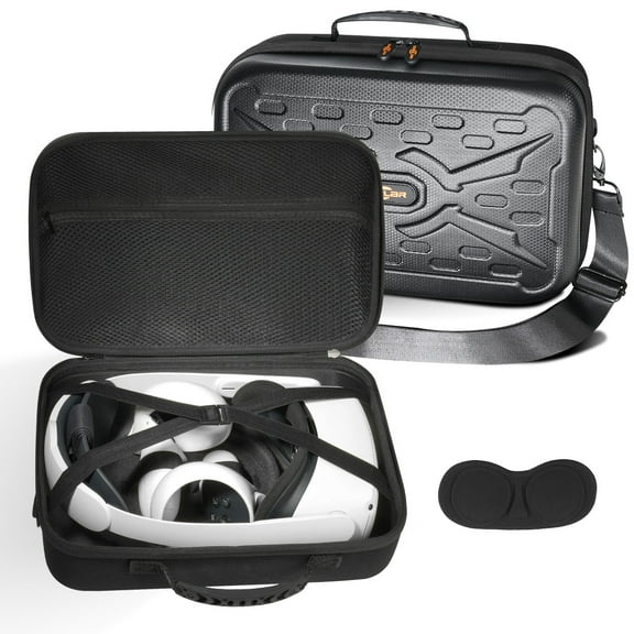 Hometimes Travel Protective Case for Meta Quest 2 & Quest 3 VR Gaming Headset and Touch Controllers Accessories Carrying Bag