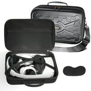 Hometimes Travel Protective Case for Meta Quest 2 & Quest 3 VR Gaming Headset and Touch Controllers Accessories Carrying Bag
