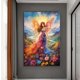 thumbnail image 3 of Hilo Algodón Bordado Punto Cruz Impreso Hada Y Mariposa 11CT 50x75cm, 3 of 9