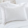 thumbnail image 3 of Levtex Home - Casita White Quilt Set - Full/Queen Quilt + Two Standard Pillow Shams - Fringe - White - Quilt Size (88x92in.) and Pillow Sham Size (26x20in.) - Reversible - Cotton Fabric, 3 of 4