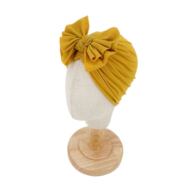 Txlixc Gorra de capucha para bebés, bufanda de arco retro para niños pequeños, gorra elástica para niñas y niños recién nacidos Txlixc moda