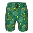 thumbnail image 3 of Goofa Tennis Rackets and Balls Printed Mens Swim Trunks Summer Quick Dry Short Beach Swimwear Bathing Suits-XX-Large, 3 of 9