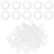thumbnail image 1 of Uxcell 120-Pack M4 Arandelas Planas de Nylon 4mm ID 9mm OD 1mm Grosor Espaciador de Sellado Junta Anillo Blanco, 1 of 6