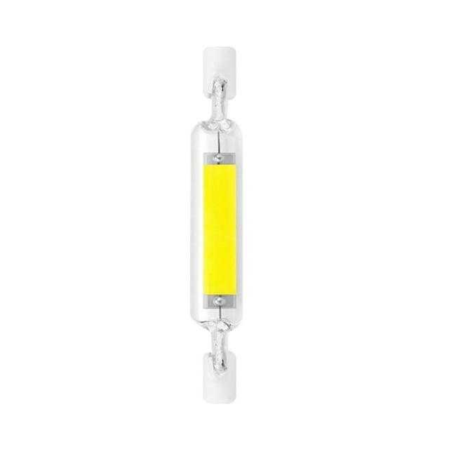 Xihbxyly Bombilla Led Cob R7S de 10 W, Tubo de Vidrio Regulable y Superbrillante, Ángulo de Haz de 360°, Blanco Cálido/Blanco Frío/Blanco Natural, Longitud de 78 Mm/118 Mm, Iluminación de Bajo Consum