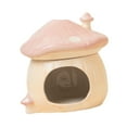 thumbnail image 3 of Mushroom Hamster Hideout Ceramic Habitat Cartoon Design Durable Ceramic for Hamsters Gerbils Rats, 3 of 9